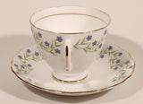 Vintage Royal Vale Bone China Violet Purple Flowers Tea Cup & Saucer Set
