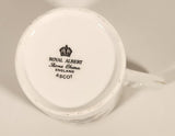 Vintage Royal Albert Bone China England Ascot Pink Yellow Blue Flowers Demitasse Tea Cup & Saucer Set