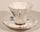 Vintage Royal Albert Bone China Sweetheart Roses Series of Six "Elizabeth" Pink Flowers Tea Cup & Saucer Set