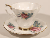Vintage Royal Albert Bone China Sweetheart Roses Series of Six "Elizabeth" Pink Flowers Tea Cup & Saucer Set