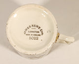Vintage James Kent Ltd Longton 5022 Purple and Yellow Pansies Espresso Demitasse Cup and Saucer Set Made in England