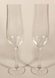 Grand Marnier 9" Champagne Flute Glass Cups Set of 2