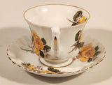 Vintage Royal Albert Bone China England Yellow Rose Flowers Tea Cup & Saucer Set