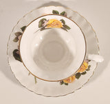 Vintage Royal Albert Bone China England Yellow Rose Flowers Tea Cup & Saucer Set