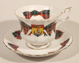 Vintage 1959 Royal Albert Bone China England The Loomcrofters New Brunswick Tartan Tea Cup & Saucer Set