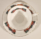 Vintage 1959 Royal Albert Bone China England The Loomcrofters New Brunswick Tartan Tea Cup & Saucer Set