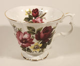 Vintage Royal Albert Bone China England Red and Pink Rose Flowers Tea Cup & Saucer Set