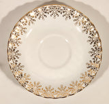 Vintage Royal Albert Bone China England Congratulations Ornate Gold Pattern Tea Cup & Saucer Set