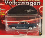 2005 RC2 Playing Mantis Johnny Lightning Volkswagen 1965 Karmann Ghia Dark Teal Blue Die Cast Toy Car Vehicle with Bonus Mini Car Cover New in Package