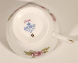 Vintage Duchess Bone China England Edithe Pink Flowers Tea Cup
