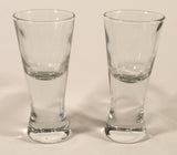 Heavy Weighted Bottom 4 1/8" Clear Dessert Shot Glasses Set of 2