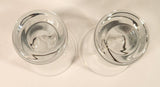 Heavy Weighted Bottom 4 1/8" Clear Dessert Shot Glasses Set of 2