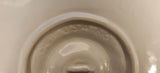 Vintage Calif USA 6/6 Flower Pattern White 10" Ceramic Oyster Serving Platter Plate Dish