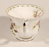 Vintage 1970s Royal Albert Flower of the Month Series June Roses Pink Rose Flowers Bone China Tea Cup & Saucer Set