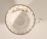 Vintage 1970s Royal Albert Flower of the Month Series June Roses Pink Rose Flowers Bone China Tea Cup & Saucer Set
