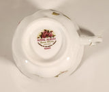 Vintage 1970s Royal Albert Flower of the Month Series June Roses Pink Rose Flowers Bone China Tea Cup & Saucer Set