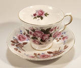 Vintage Queen Anne Pink Roses Flowers Tea Cup & Saucer Set