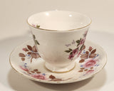 Vintage Queen Anne Pink Roses Flowers Tea Cup & Saucer Set