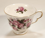 Vintage Queen Anne Pink Roses Flowers Tea Cup & Saucer Set