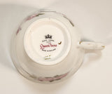 Vintage Queen Anne Pink Roses Flowers Tea Cup & Saucer Set