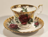 Vintage Royal Albert Old Country Roses Gold Trim Tea Cup & Saucer Set