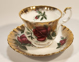 Vintage Royal Albert Old Country Roses Gold Trim Tea Cup & Saucer Set