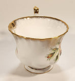 Vintage Royal Albert Bone China England Series of Six Margaret Yellow Roses Flowers Gold Trim Tea Cup & Saucer Set