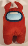 Among Us Red Crewmate with Devil Horns 12" Stuffed Plush Toy