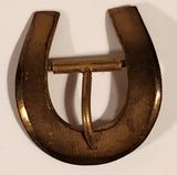 Antique Horseshoe Shaped 3/4" x 1" Brass Metal Buckle