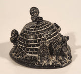 Vintage Vanstone Eskimo Family and Igloo 3” Soapstone Hand Carved Sculpture