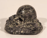 The Wolf Sculptures Eskimo and Igloo 3” Soapstone Hand Carved Sculpture