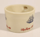 Vintage Shulton Old Spice Ship Grand Turk - Salem 1786 Ships Recovery Salem 1794 White Milk Glass Shaving Mug