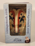 Mikula Agency Vintage Mask NHL Edmonton Oilers Grant Fuhr Ice Hockey Goalie Mask Miniature Scale Model with Stand New in Box