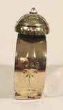Vintage 1973 Avon Gold Tone Alarm Clock Shaped Perfume Bottle