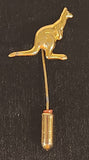 Kangaroo Gold Tone Stick Pin