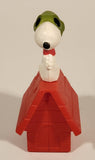 2015 McDonald's Fox The Peanuts Movie Red Baron Snoopy on Doghouse 4" Plastic Toy Figure