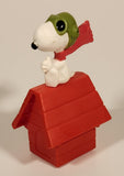 2015 McDonald's Fox The Peanuts Movie Red Baron Snoopy on Doghouse 4" Plastic Toy Figure