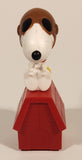 2018 McDonald's Peanuts Red Baron Snoopy on Doghouse 4 1/4" Plastic Toy Figure
