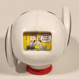 1998 Wendy's UFS Peanuts Snoopy Head Ear Twist Comics Strip Picture Viewer 3 3/4" Plastic Toy Figure