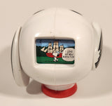 1998 Wendy's UFS Peanuts Snoopy Head Ear Twist Comics Strip Picture Viewer 3 3/4" Plastic Toy Figure