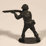 Army Man Soldier 1 3/4" Dark Green-Grey Plastic Toy Figure