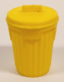 Topps Chewing Gum Yellow Trash Garbage Can 2" Yellow Plastic Toy