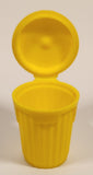 Topps Chewing Gum Yellow Trash Garbage Can 2" Yellow Plastic Toy