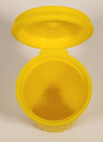 Topps Chewing Gum Yellow Trash Garbage Can 2" Yellow Plastic Toy