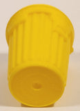 Topps Chewing Gum Yellow Trash Garbage Can 2" Yellow Plastic Toy