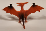 S.H. Orange Pteranodon 2 3/4" Tall Dinosaur Toy Figure