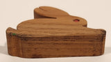 Wood Bunny Rabbit with Red Plastic Eye Small 2 1/8" Toy