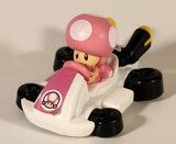 2024 McDonald's Nintendo Mario Kart Toadette Plastic 3" Toy Character Car Vehicle