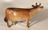 Vintage Creative Playthings Brown Cow 8" Rubber Toy Figure
