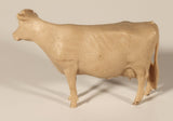 Vintage 1950s Marx Prize Livestock Light Brown American Guernsey Cow 3" Plastic Toy Figure